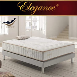 Matelas 90x200 à ressorts ensachés, 30 cm, mousse multizone, multicouche différenciée, excellente indépendance de couchage