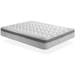 Matelas 90x200 mousse fil d'argent mousse de confort multizone épaisseur 25 cm - ferme en profondeur et doux en surface.