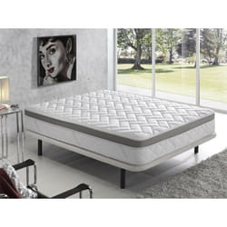 Simpur - relax matelas 140x190 - fil d'argent - mousse à mémoire de forme - épaisseur 25 cm - ferme en profondeur et doux en surface.