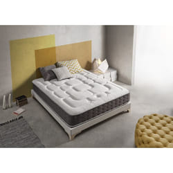 Simpur - Relax Matelas 90x190 cm Royal Top Viscoélastique et Ressorts Ensachés 30 cm d'Épaisseur 11 Zones de Confort