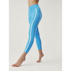 Born Living Yoga 8435558688400 pantalon de sport Bleu, Blanc Elastane, Polyamide