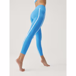 Born Living Yoga 8435558688400 pantalon de sport Bleu, Blanc Elastane, Polyamide