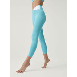Born Living Yoga 8435558698409 pantalon de sport Bleu, Blanc Elastane, Polyamide