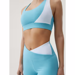 Born Living Yoga 8435558698409 pantalon de sport Bleu, Blanc Elastane, Polyamide