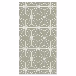 Tapis Vinyle Panorama Lignes dÉtoiles Vertes 100x140 cm - Tapis pour Cuisine Bureau et Salon en PVC