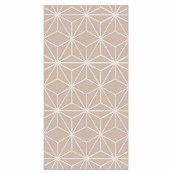 Tapis Vinyle Panorama Lignes dÉtoiles Roses 140x200 cm - Tapis pour Cuisine Bureau et Salon en PVC