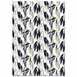 Tapis Vinyle Panorama Feuille 140x200 cm - Tapis pour Cuisine Bureau et Salon en PVC