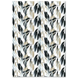 Tapis Vinyle Panorama Feuille 140x200 cm - Tapis pour Cuisine Bureau et Salon en PVC