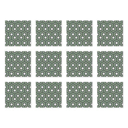 Panorama Stickers Carrelage Adhésif Cuisine 24 Pièces de 20x20cm The Shinig Verte - Autocollant adhésif en Vinyle pour Carreaux