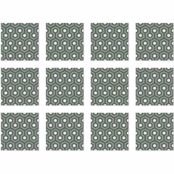 Panorama Stickers Carrelage Adhésif Cuisine 48 Pièces de 15x15cm The Shinig Verte - Autocollant adhésif en Vinyle pour Carrea ...