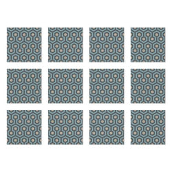 Panorama Stickers Carrelage Adhésif Cuisine 24 Pièces de 20x20cm The Shinig Bleue - Autocollant adhésif en Vinyle pour Carreaux