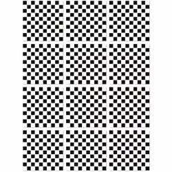 Panorama Stickers Carrelage Adhésif Cuisine 48 Pièces de 15x15cm Carrés Blanc et Noir - Autocollant adhésif en Vinyle pour Ca ...