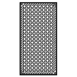 Tapis Vinyle Panorama Géométrie Carrée 60x110 cm - Tapis pour Cuisine Bureau et Salon en PVC