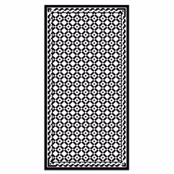 Tapis Vinyle Panorama Géométrie Carrée 40x80 cm - Tapis pour Cuisine Bureau et Salon en PVC
