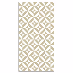 Tapis Vinyle Panorama Géométrie Vert Pastel 60x110 cm - Tapis pour Cuisine Bureau et Salon en PVC