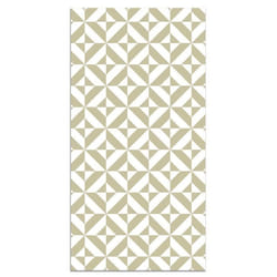 Tapis Vinyle Panorama Géométrie Vert Pastel 60x110 cm - Tapis pour Cuisine Bureau et Salon en PVC
