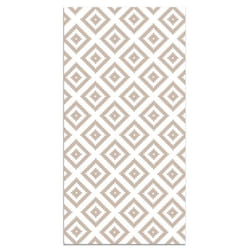 Tapis Vinyle Panorama Carrés Roses 60x110 cm - Tapis pour Cuisine Bureau et Salon en PVC