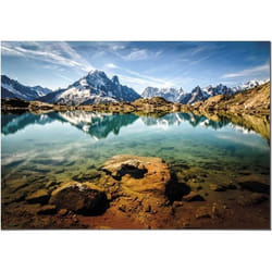 Poster Panorama Lac Blanc 70x50 cm - Imprimée sur Poster - Decoration Murale