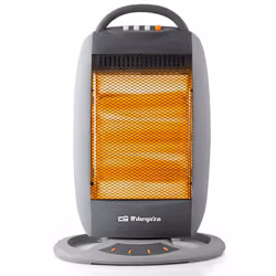 Orbegozo BP 5008, Chauffage d'appoint électrique halogène, 70°, Intérieure, Sol, Table, Gris, Boutons