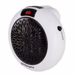 Orbegozo CR 4000, Chauffage de ventilateur électrique, Vitrocéramique, 12 h, Intérieure, Mur, Noir, Blanc