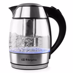 Orbegozo KT 6040, 1,8 L, 2200 W, Noir, Acier inoxydable, Métal, Plastique, Indicateur de niveau d'eau, Arrêt de sécurité en c ...