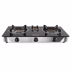 Orbegozo FO 3520 plaque Noir, Acier inoxydable Comptoir Gaz 3 zone(s)