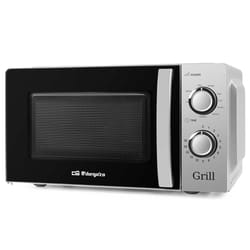 Orbegozo MIG 2138 micro-onde Comptoir Micro-ondes grill 20 L 700 W Noir, Acier inoxydable