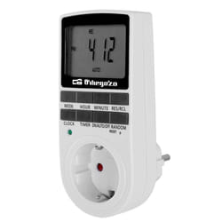 Orbegozo PG 25 minuteur électrique Noir, Blanc Programmateur journalier/hebdomadaire