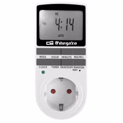 Orbegozo PG 25 minuteur électrique Noir, Blanc Programmateur journalier/hebdomadaire