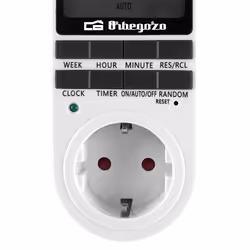 Orbegozo PG 25 minuteur électrique Noir, Blanc Programmateur journalier/hebdomadaire