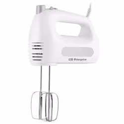 Orbegozo BA 3250, Batteur à main, Blanc, Batteur, Pétrisseur, Mélange, Boutons, Plastique, Acier inoxydable