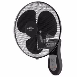 Orbegozo WF 0243, Ventilateur à lame domestique, Noir, Mur, 7,5 h, Secteur, 40 W