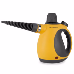 Orbegozo LV3580, Nettoyeur vapeur portable, 350 L, Jaune, Boutons, 3 m, 1050 W