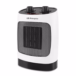 Orbegozo CR 5032, Chauffage de ventilateur électrique, Vitrocéramique, Intérieure, Bureau, Sol, Table, Noir, Blanc, Boutons,  ...