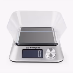 Orbegozo PC 1030 Argent Comptoir Rectangle Balance de ménage électronique