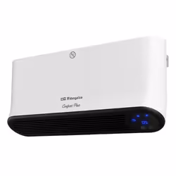 Orbegozo SP 6200, Chauffage de ventilateur électrique, Vitrocéramique, Intérieure, Bureau, Sol, Table, Mur, Noir, Blanc, LED