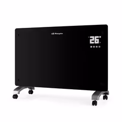 Orbegozo REW 2020, Radiateur sans huile, Android, iOS, Intérieure, Sol, Mur, Noir, LED