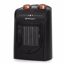 Orbegozo CR 5038, Chauffage de ventilateur électrique, Vitrocéramique, Intérieure, Bureau, Sol, Table, Noir, Rotatif