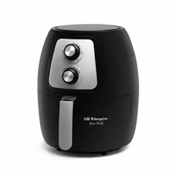 Orbegozo FDR 60, Friteuse d’air chaud, 4 L, 200 °C, 60 min, Unique, Noir