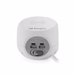 Orbegozo EN 4500 chargeur d'appareils mobiles Universel Gris, Blanc Secteur Recharge sans fil Charge rapide Intérieure