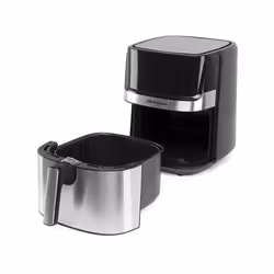 Orbegozo FDR 67 friteuse Unique 5,5 L Autonome 1700 W Friteuse d’air chaud Noir, Acier inoxydable