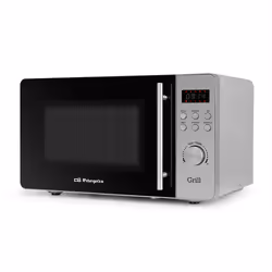 Orbegozo MIG 2046, Sur toute la gamme, Micro-onde combiné, 20 L, 700 W, Boutons, Rotatif, Noir, Acier inoxydable