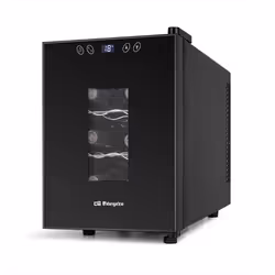 Orbegozo VT 630, Refroidisseur de vin compresseur, Pose libre, 6 bouteille(s), 55 W, G, Noir