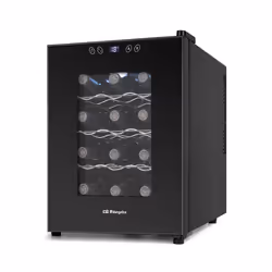 Orbegozo VT 1230, Refroidisseur de vin compresseur, Pose libre, 12 bouteille(s), 70 W, G, Noir