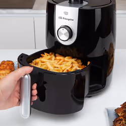 Orbegozo FDR 27 Friteuse à air chaud 2,5L 1200W Noir, Gris - Vue supplémentaire 4