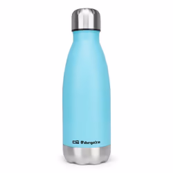 Orbegozo TRL 353, 350 ml, Cyan, Acier inoxydable, Acier inoxydable, 24 h, 12 h, Bouchon à vis