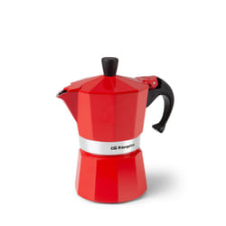 Orbegozo KFR 340 machine à café manuelle Cafetière à moka Rouge