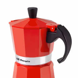 Orbegozo KFR 340 machine à café manuelle Cafetière à moka Rouge