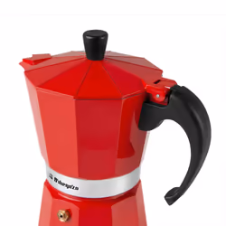 Orbegozo KFR 640 machine à café manuelle Cafetière à moka Rouge