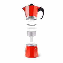 Orbegozo KFR 640 machine à café manuelle Cafetière à moka Rouge - Vue supplémentaire 7